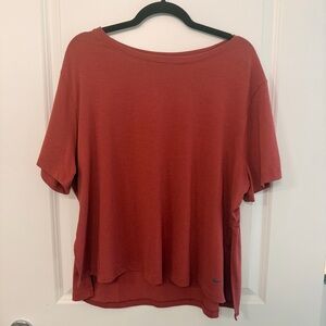 Nike Women's Yoga Short Sleeve DriFit Top